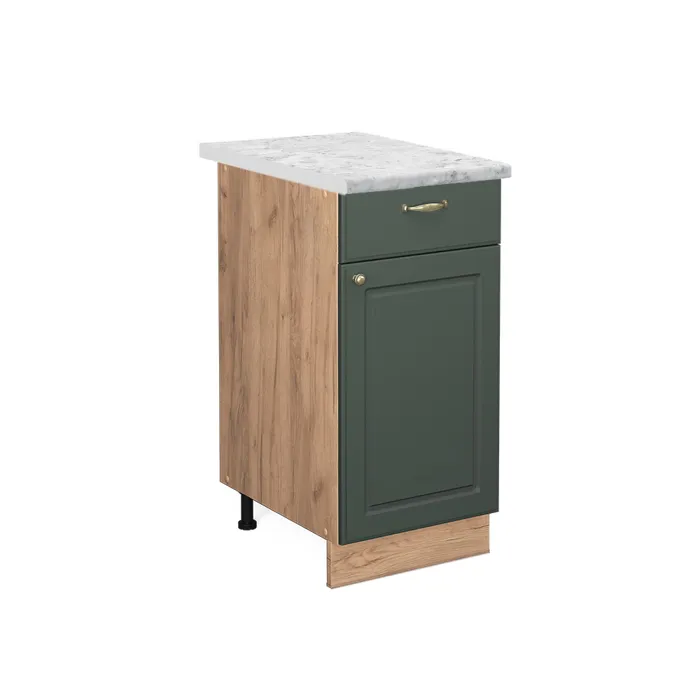 Vicco Meuble cuisine Vert Or Campagne 40cm, PT Marbre
