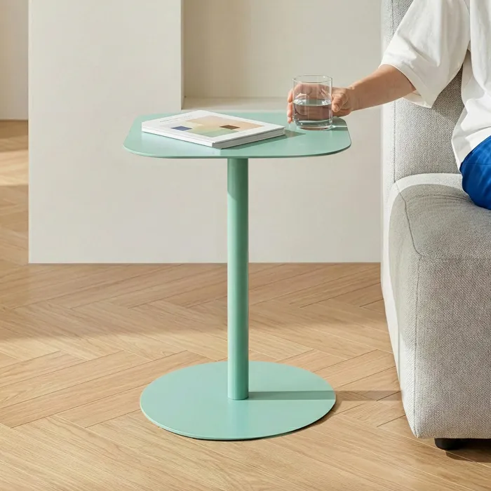 Table d'appoint Nastätten 50 x 40 x 40 cm vert menthe en.casa