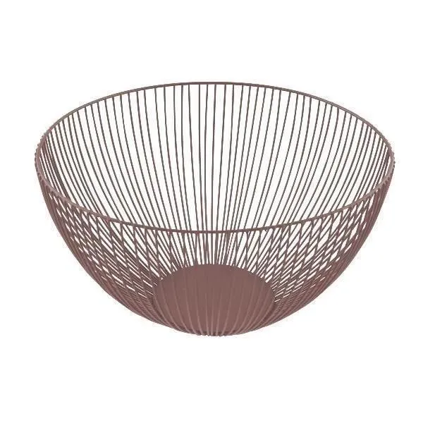 Corbeille À Fruits Vieux Rose Design Wire, Couleur Tendance - Point Virgule
