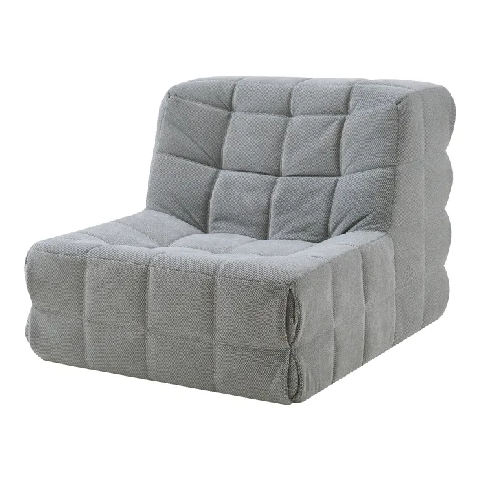 Fauteuil de sol Koskyvn 75 x 90 x 100 cm gris en.casa