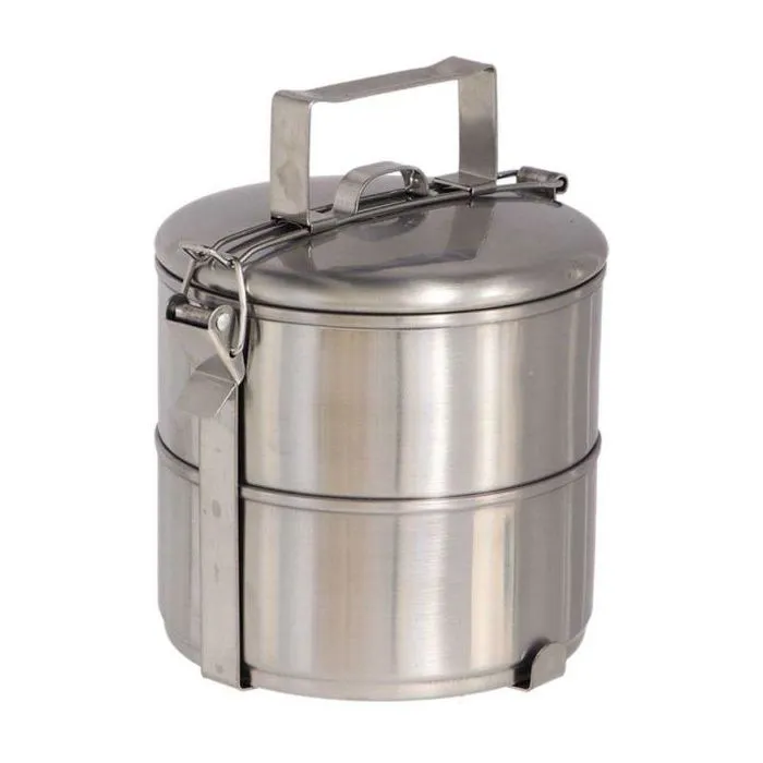 Boîte À Lunch "tiffin" À 2 Étages En Inox - Taille S