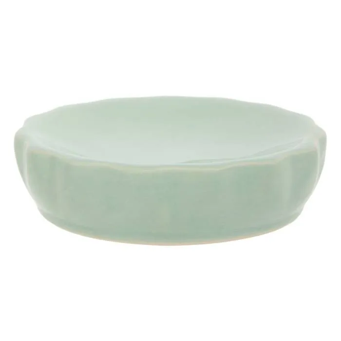 Porte-savon Colorama En Céramique D.11cm Vert Céladon - 5five