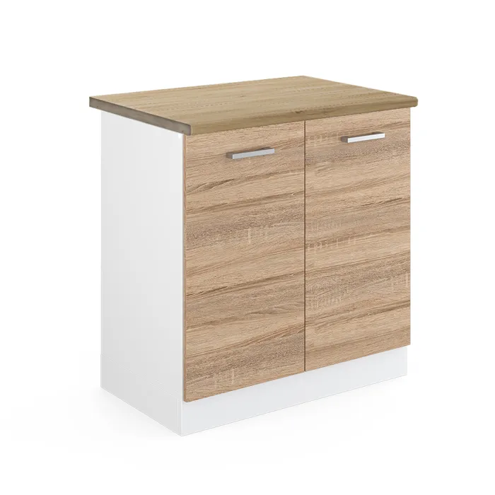 Vicco Meuble bas sous-évier Sonoma 80cm, PT Chêne