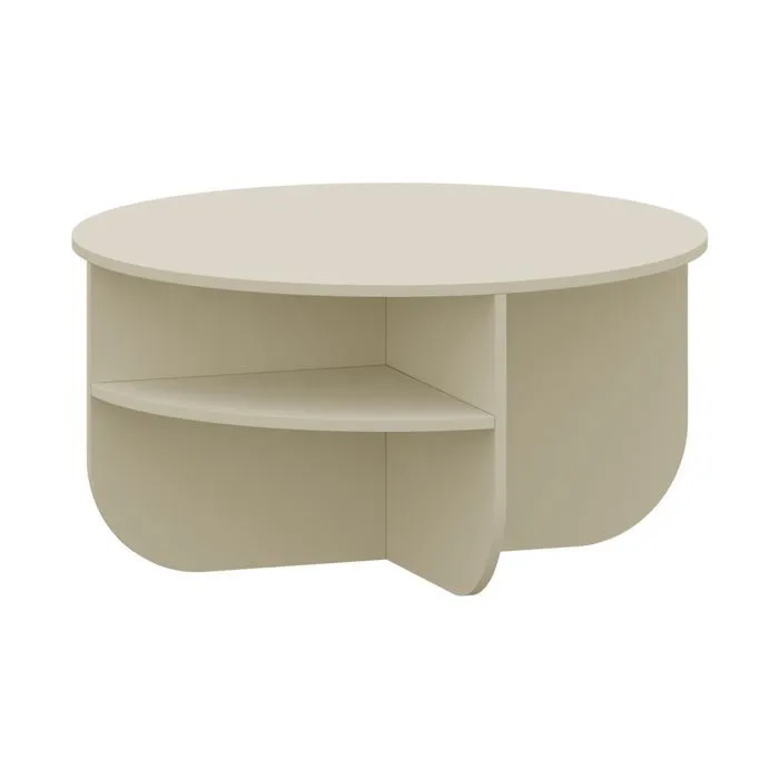 Table basse Reykhon 80 x 41 cm sable en.casa