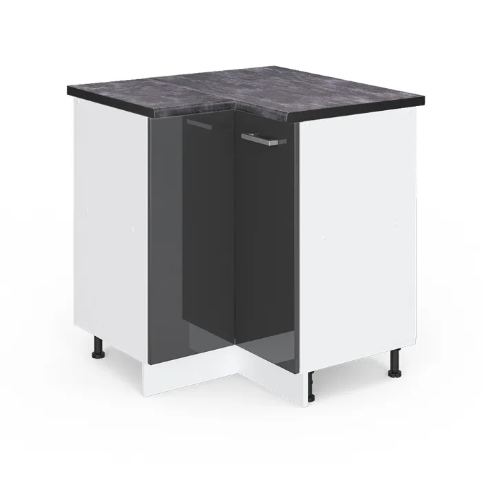 Vicco Meuble dangle Anthracite Haute brillance/Blanc 75.6cm plan de travail Anthracite