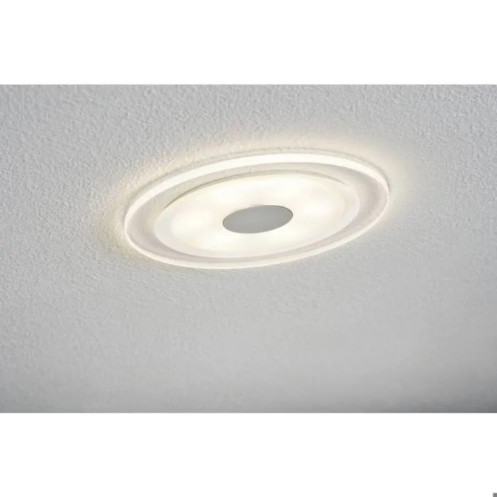 Premium Spot encastré LED Whirl Kit de base rond 150 mm 3x6W 3x450lm 230V gradable 3000K Alu tourné, Satiné