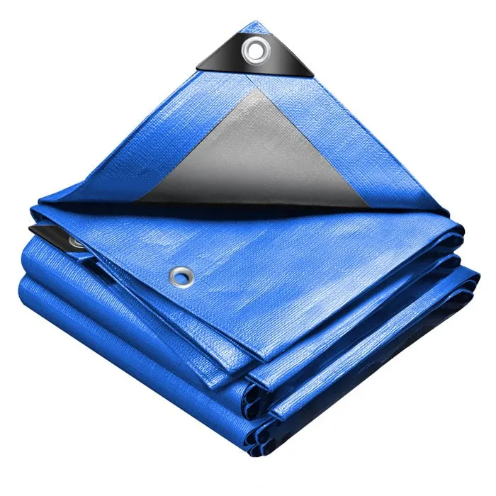 Vounot® Bâche De Protection En Polyéthylène 240g/m² - 3x4m Bleu - Imperméable, Anti-uv
