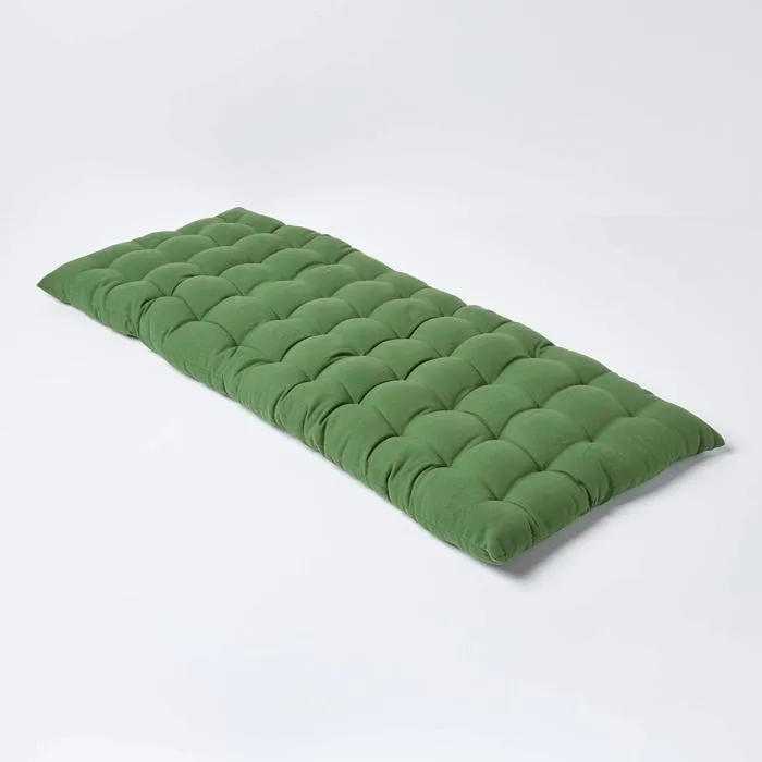 Coussin Pour Banc De Jardin 2 Places Vert Foncé - Homescapes