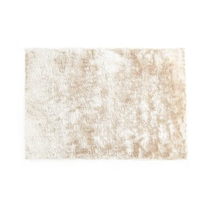 Tapis shaggy à poils longs ultra doux- 160 x 230 cm - Beige - DOLCE