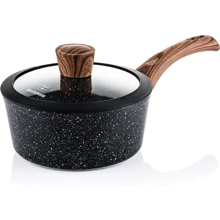 Westinghouse - Casserole 20 Cm - Induction - Marbre Noir - Edition Spéciale