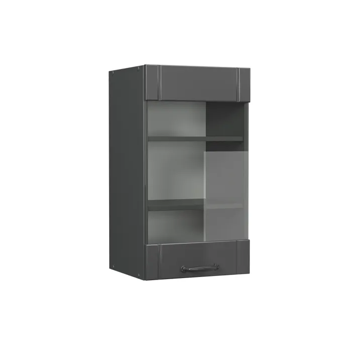 Vicco Armoire en verre Gris foncé 40cm
