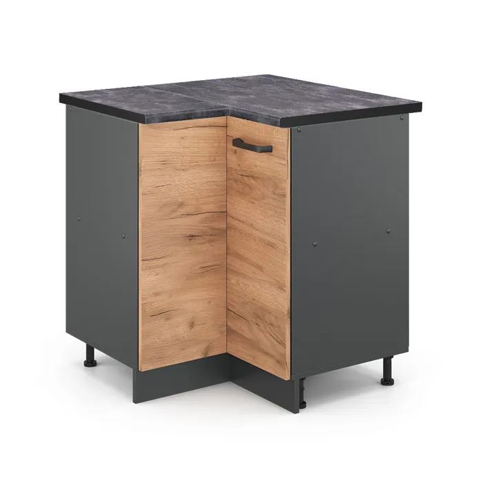 Vicco Meuble dangle Chêne doré/Anthracite 75.6cm plan de travail Anthracite