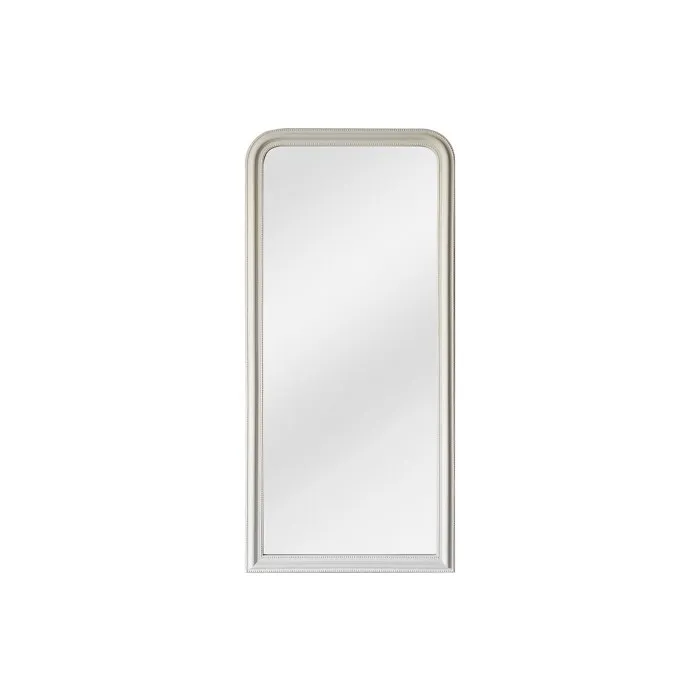 Grand miroir en bois de paulownia - L. 80 x H. 180 cm -Blanc mat - HELOISE