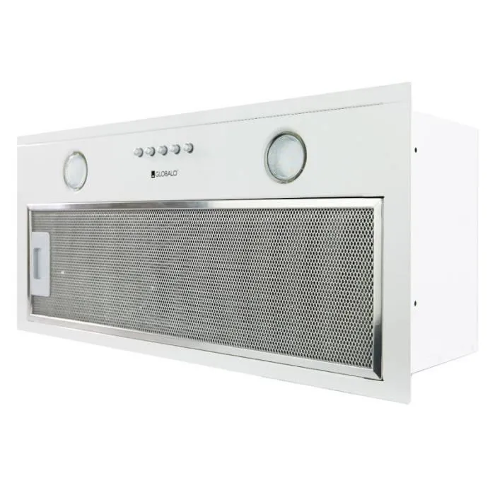 Hotte Casquette Aspirante Silencieuse - 60 cm - 320 m3/h - DELICO - Blanc