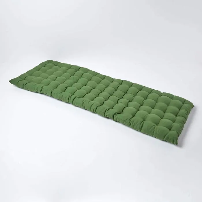 Coussin Pour Banc De Jardin 3 Places Vert Foncé - Homescapes