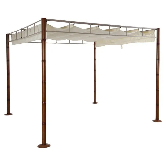 Pergola Pavillon De Jardin Auvent De Terrasse Stable 7 Cm Structure Métallique 3 04_0008120