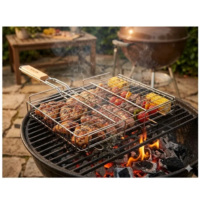 Grille panier pour barbecue design et moderne