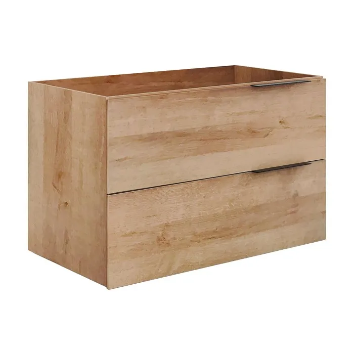 Meuble sous vasque suspendu - Naturel clair - 80 cm - NISAYA