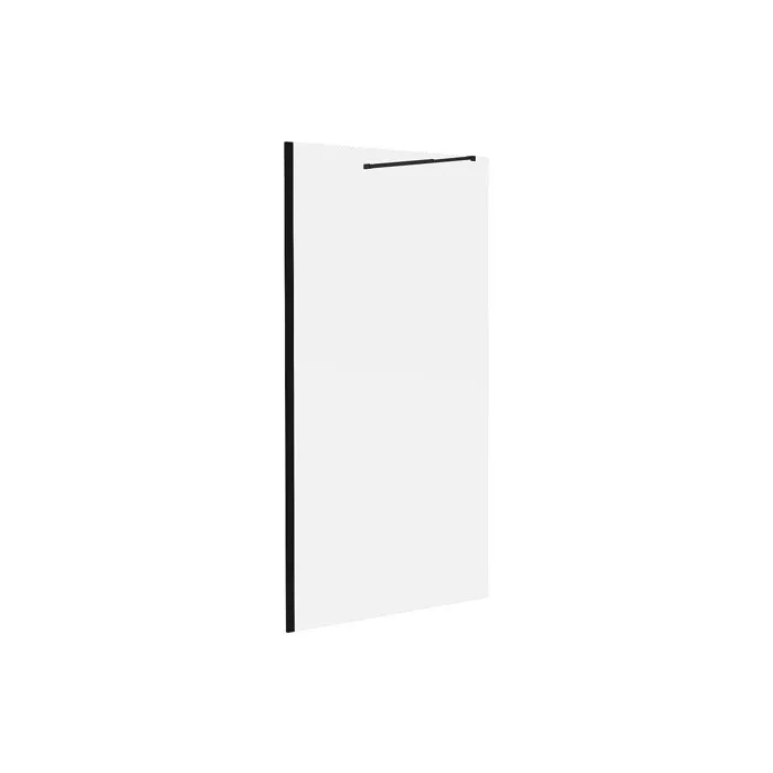 Paroi de douche à l'italienne - Noir mat - Verre 6 mm - 100x200 cm - DAREN
