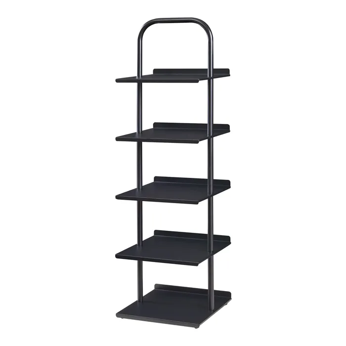 Range-chaussures Poytya acier laqué 119 x 34 x 32 cm noir en.casa