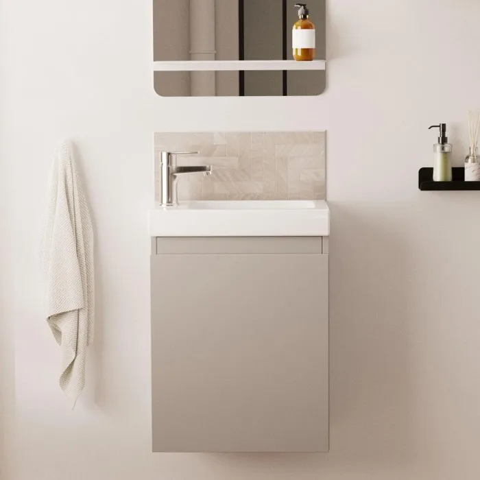 Lave-mains LISA suspendu avec robinet chromé