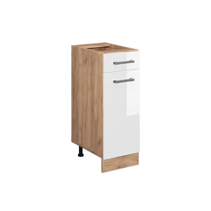 Vicco Meuble cuisine Blanc Haute brillance 30cm sans PT