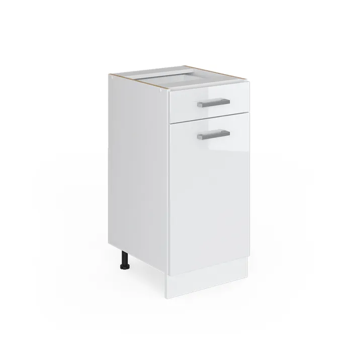 Vicco Meuble cuisine Blanc Haute brillance 40cm sans PT