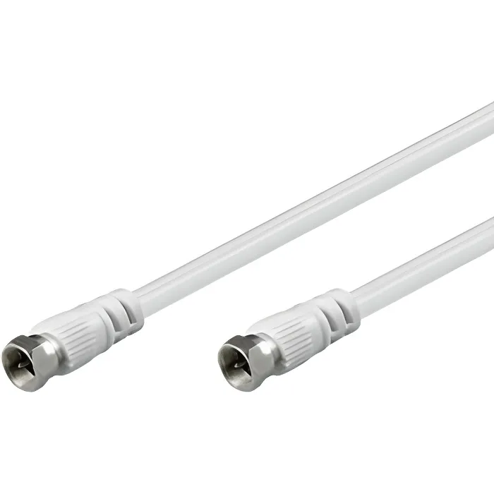 Tecline 1.5m F-type Câble Coaxial 1,5 M Type F Blanc