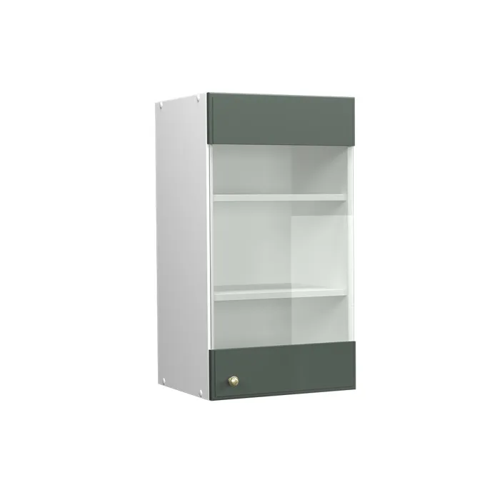 Vicco Meuble de cuisine haut vitré Vert Or Campagne 40cm