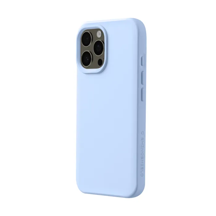 Coque Pour Iphone 16 Pro Modèle Solidx Antichoc Compatible Recharge Sans Fil Bleu Clair Rhinoshield