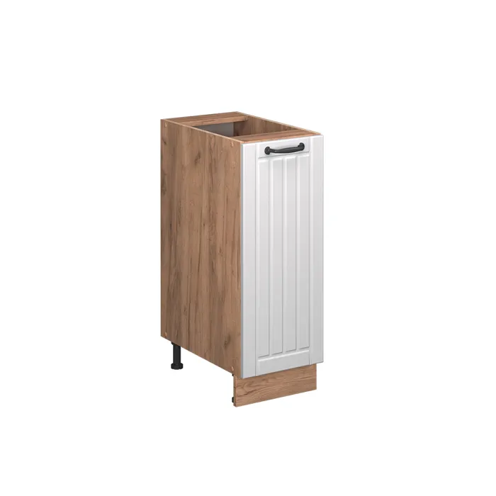 Vicco Meuble de cuisine Blanc campagne 30cm, PT Marbre