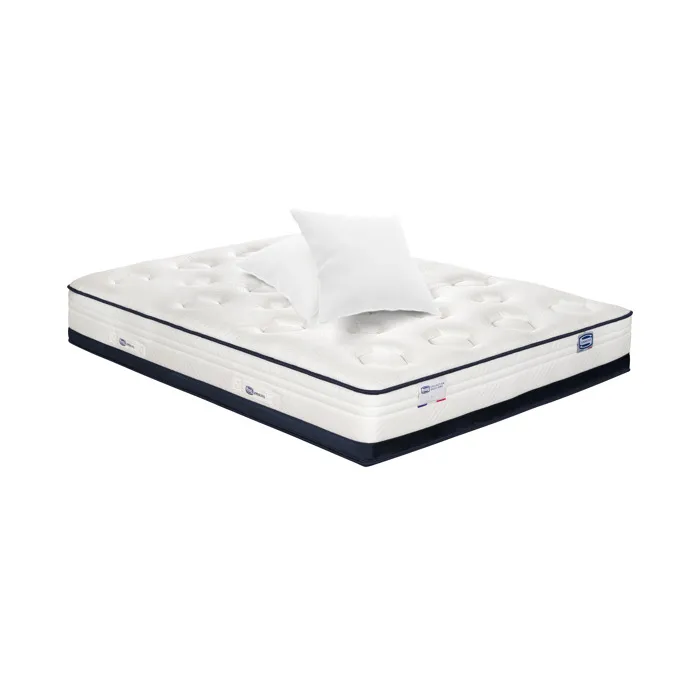 Matelas Inedit 160x200 Hybride, Ferme H27 + 2 Oreillers