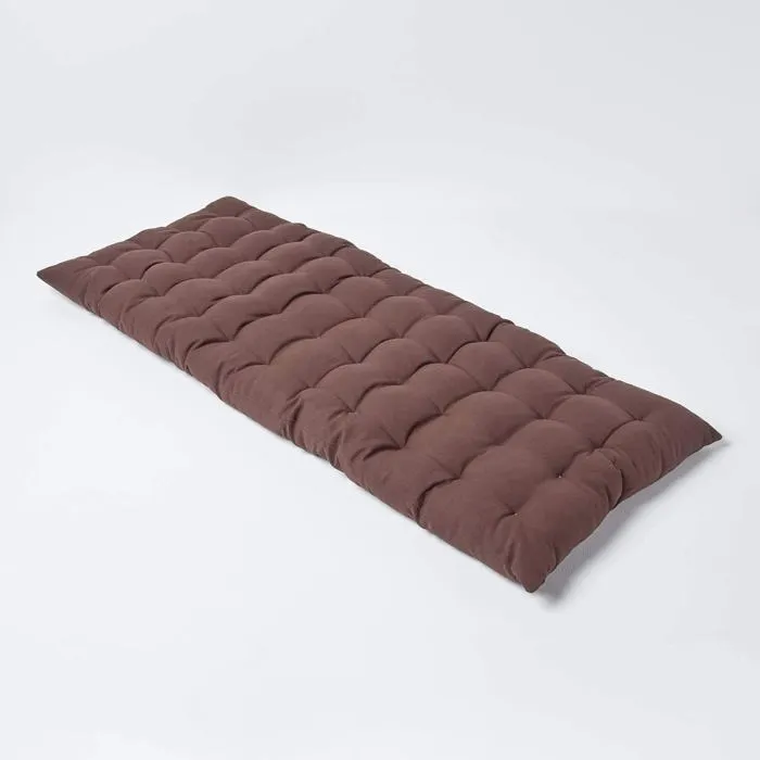 Coussin Pour Banc De Jardin 2 Places Chocolat - Homescapes