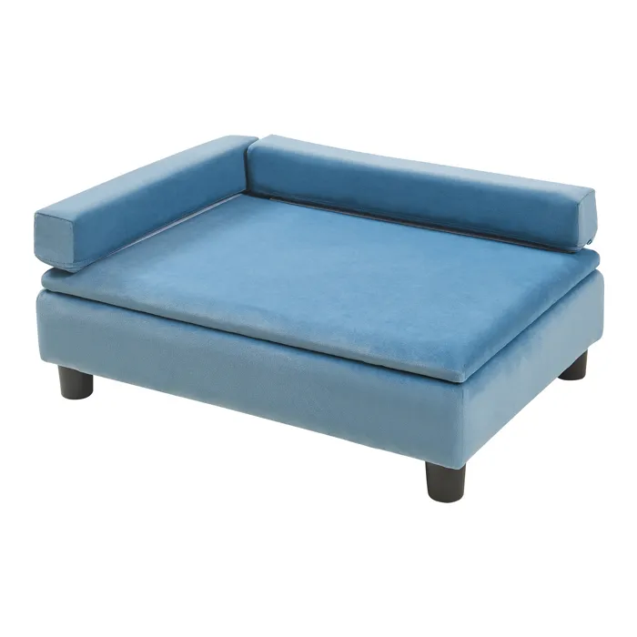 Lit pour chien Salkonssad 60 x 45 x 24 cm bleu en.casa