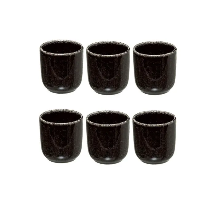 Tasse Espresso "terre Inconnue" Noire 10 Cl - Sg Secret De Gourmet