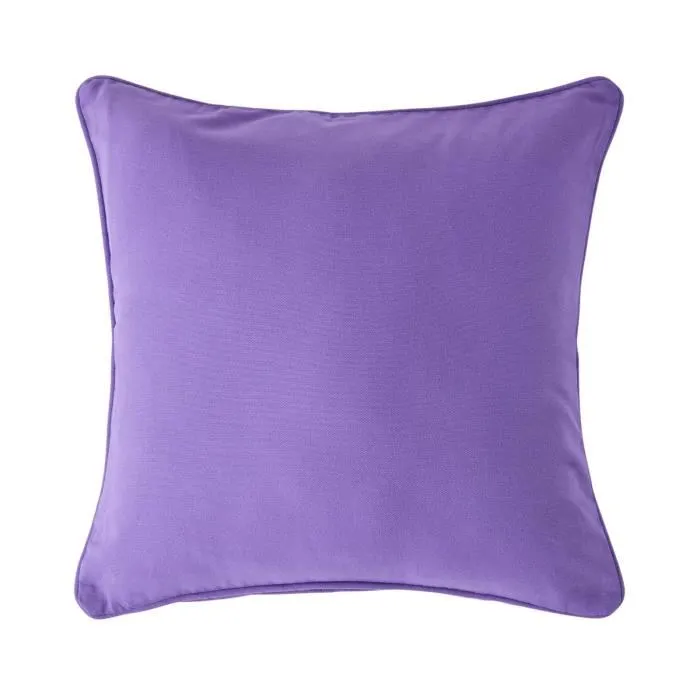Housse De Coussin Uni Violet, 45x45cm - Homescapes