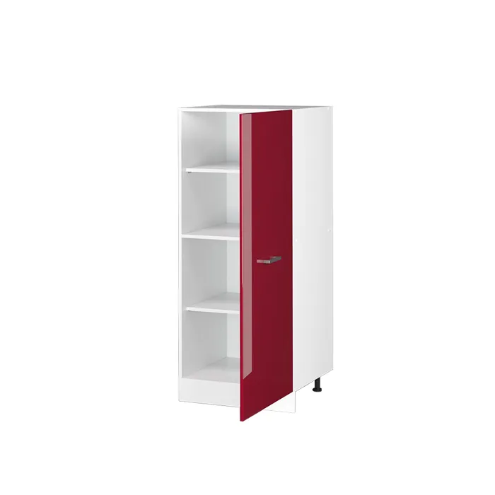Vicco Armoire haute universelle Rouge bordeaux Haute brillance 60cm avec grande porte