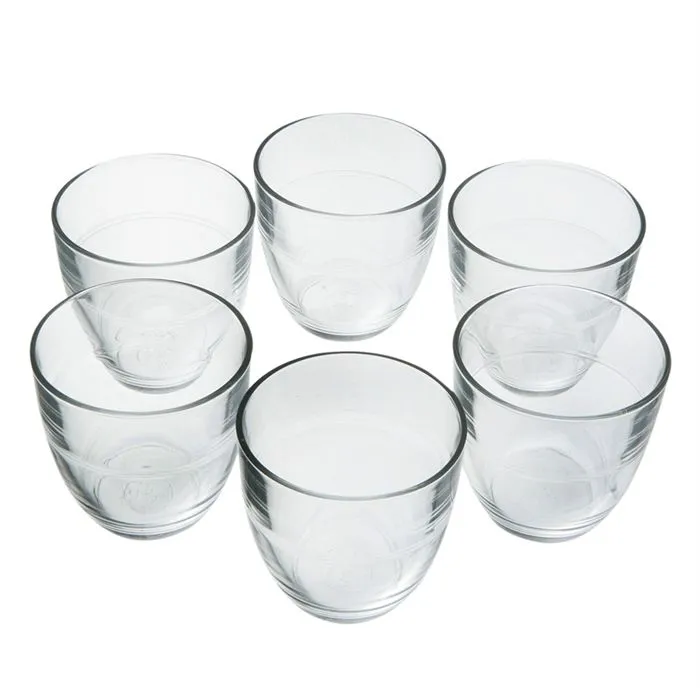 Verre Duralex Gigogne 22cl Lot De 6 Verre Trempé Transparent