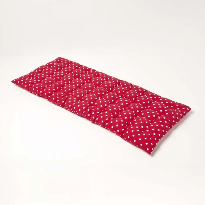 Coussin Pour Banc De Jardin 2 Places Pois Rouge - Homescapes