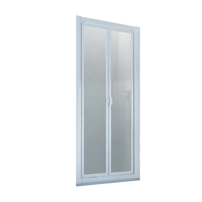Porte douche en niche saloon 70 CM H 190 en Acrylique mod. Delta