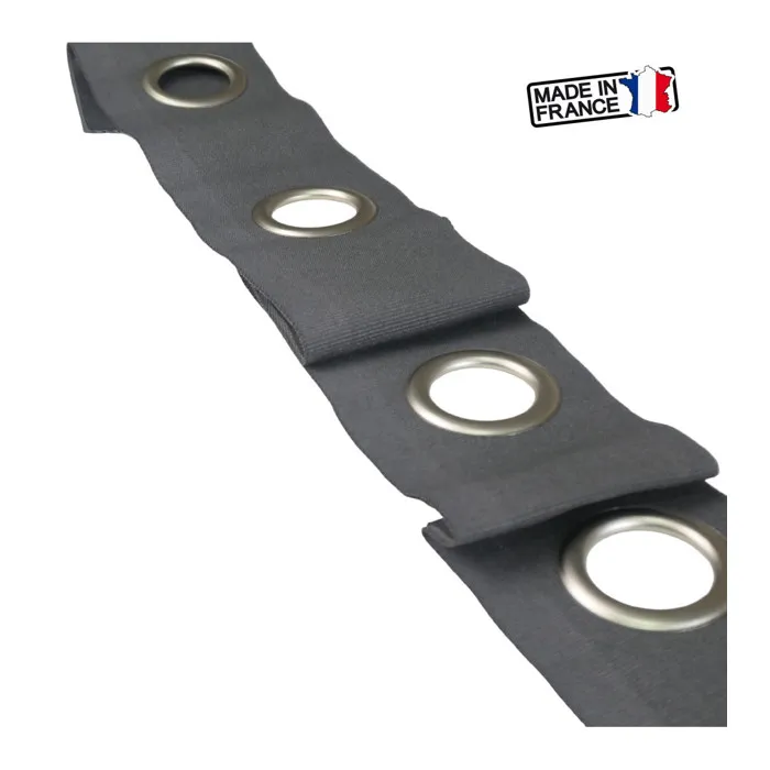 Bande à Oeillets pour Rideau - Vente au Mètre - Nickel diamètre 40 mm