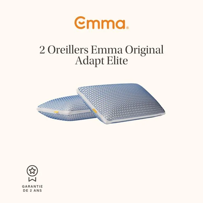 Emma Pack X2 Oreillers Original Adapt Elite 40x70