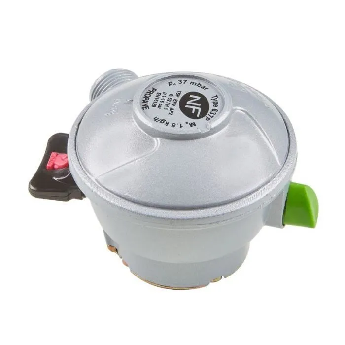 Détendeur PROPANE clip Quick-On Valve Diam 27mm Avec Sécurité stop gaz