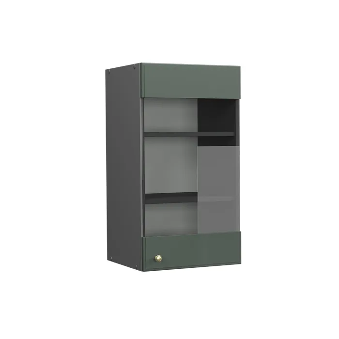 Vicco Meuble de cuisine haut vitré Vert Or Campagne 40cm