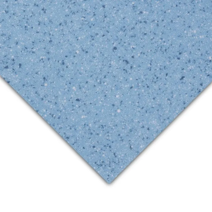 Sol vinyle professionnel CV Xtreme, antidérapant R10, usage intensif commercial et industriel, Bleu clair, 200 x 100 cm