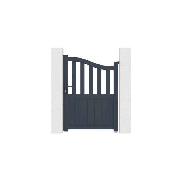 Portillon 1m MEIJE H.140cm aluminium gris