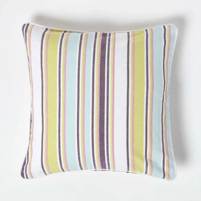 Housse De Coussin En Coton À Rayures Osaka, 45x45cm - Homescapes