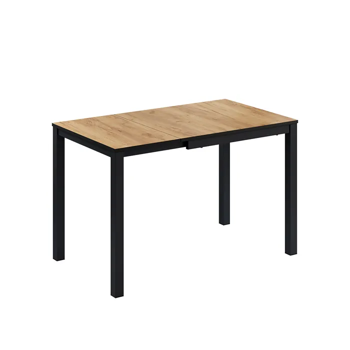 Vicco Table de salle à manger Chêne/Anthracite 80-120 x 70 cm extensible