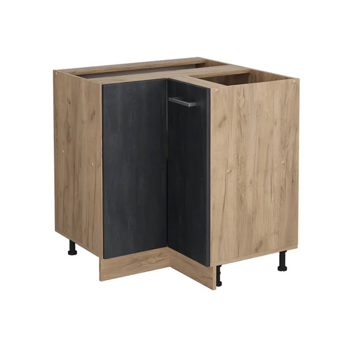 Vicco Meuble dangle Béton noir/Chêne doré 75.6cm sans plan de travail