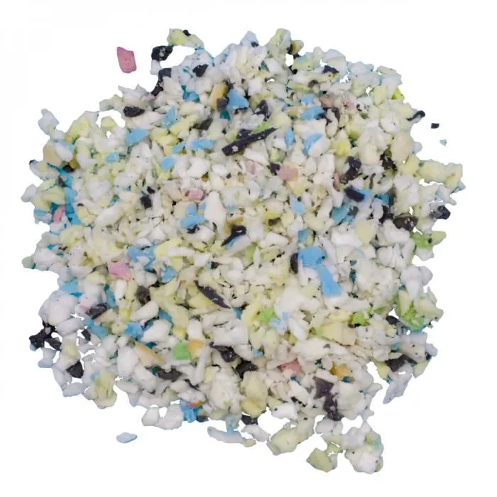 Flocons de mousse polyuréthane de rembourrage recyclée - 100 L - Vivezen